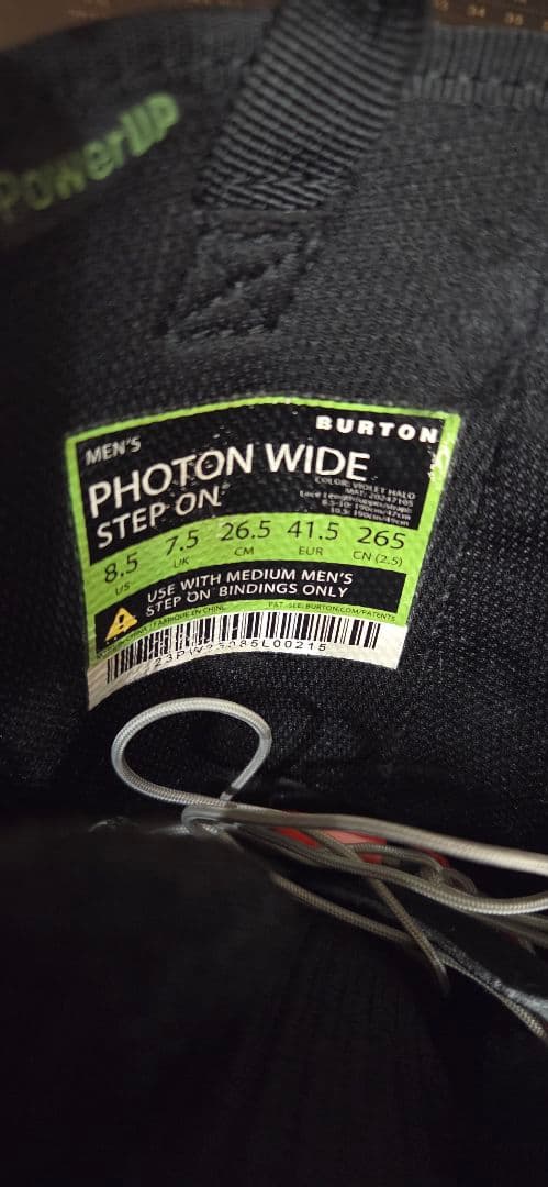 BURTON Photon Wide Step On 26.5　パープル
