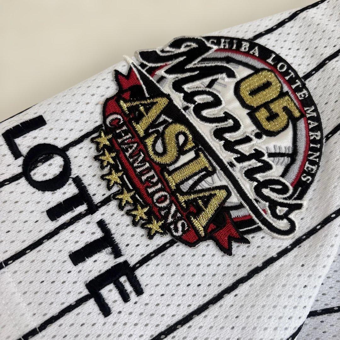千葉ロッテマリーンズ　渡辺俊介　Lサイズ　刺繍レプリカユニホーム　ホーム