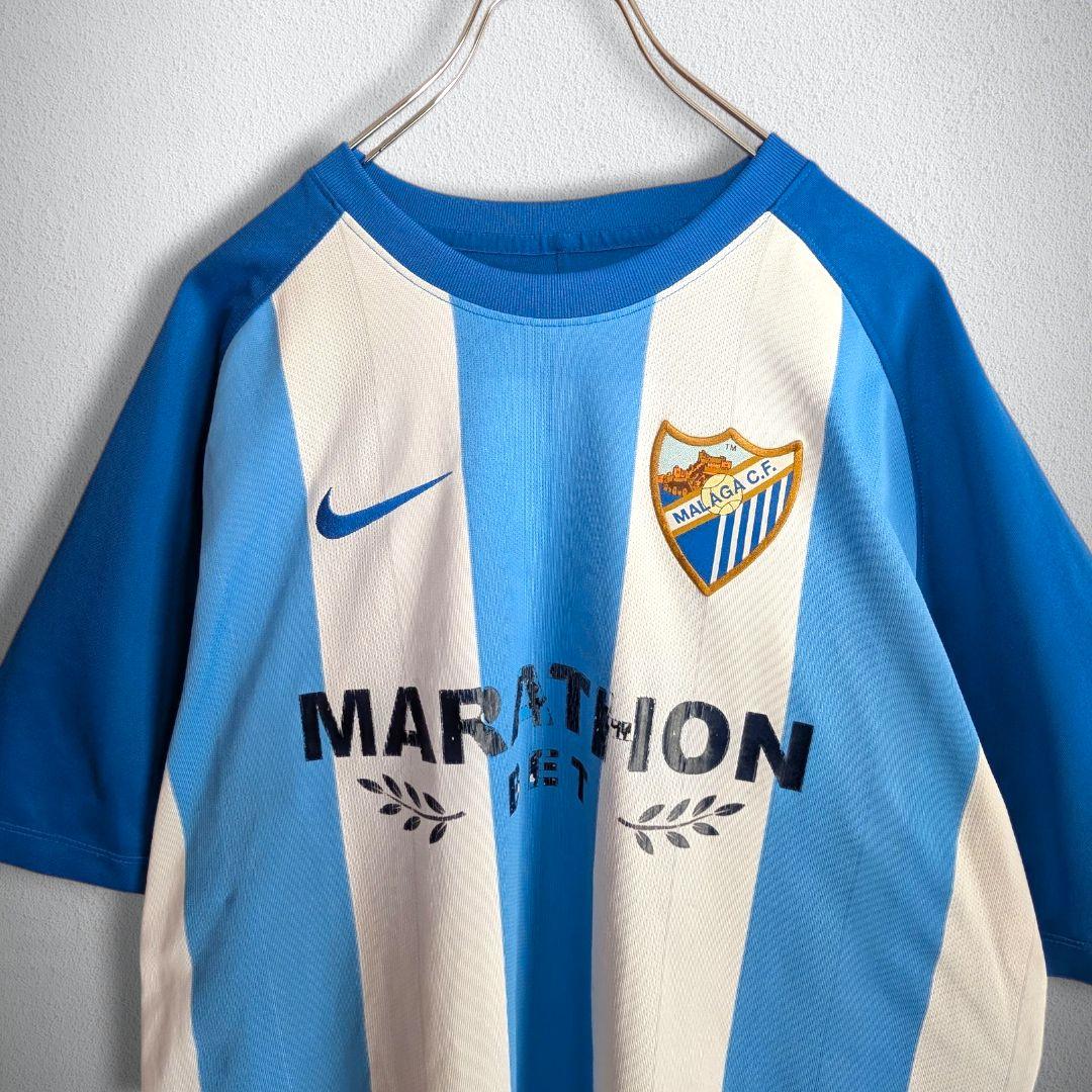 古着 サッカー ユニフォーム ゲームシャツ マラガ NIKE ナイキ メンズ L