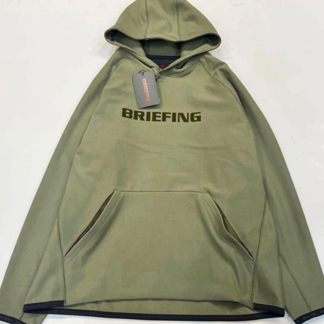 完売品　新品　BRIEFING MEN’S LOGO HOODIE オリーブ　L