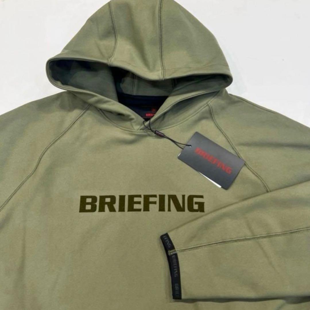 完売品　新品　BRIEFING MEN’S LOGO HOODIE オリーブ　L