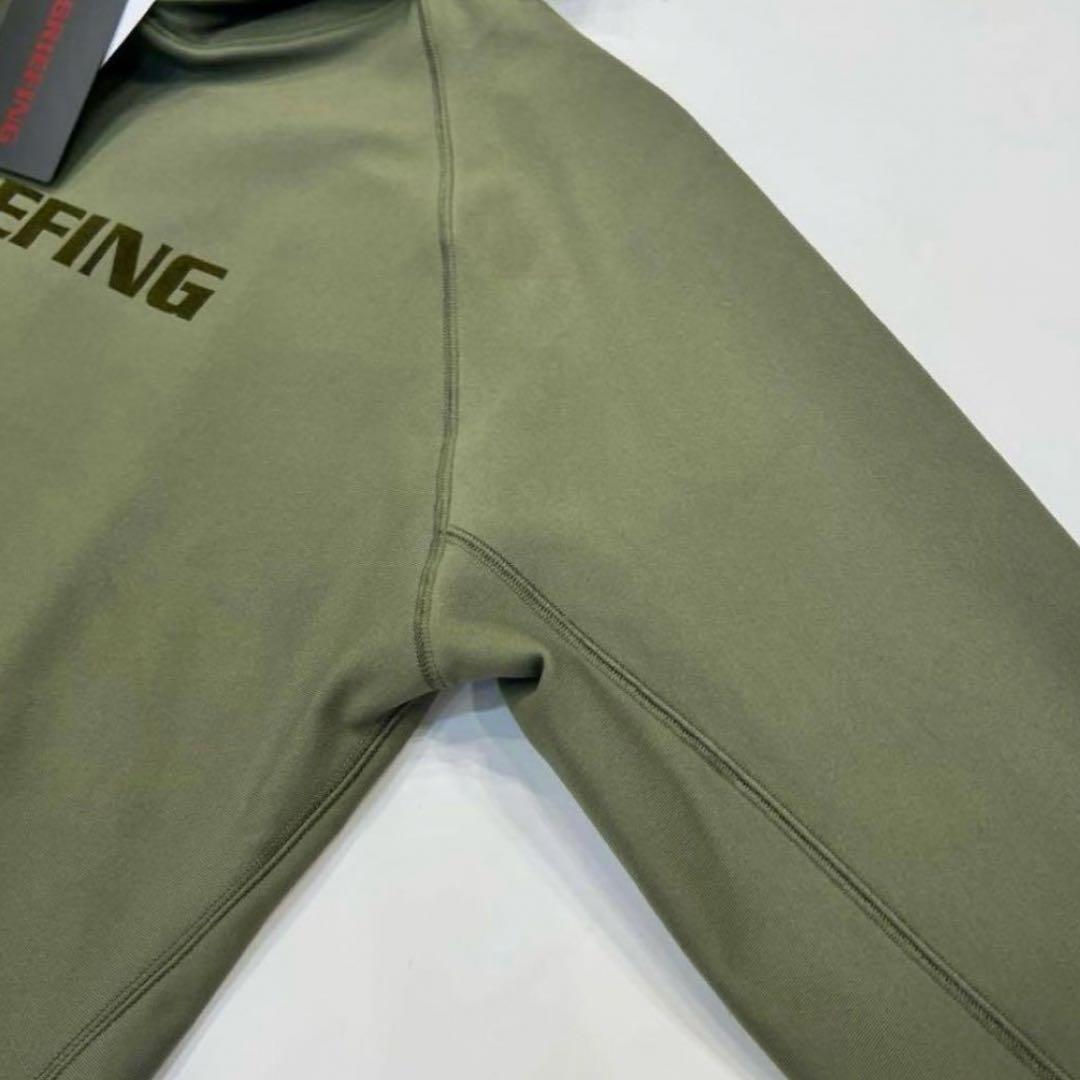 完売品　新品　BRIEFING MEN’S LOGO HOODIE オリーブ　L