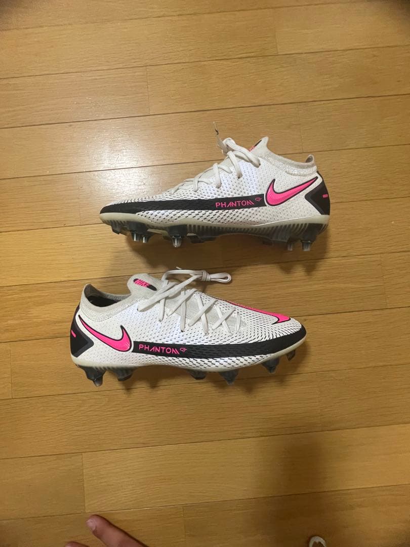 Nike サッカーシューズ スパイク ホワイト/ピンク