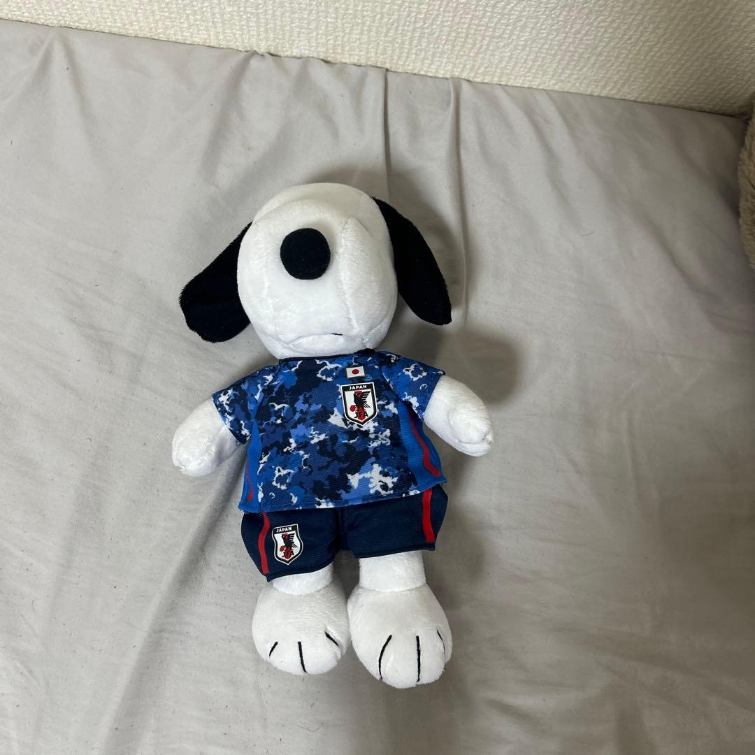 スヌーピー サッカーぬいぐるみ 日本代表モデル