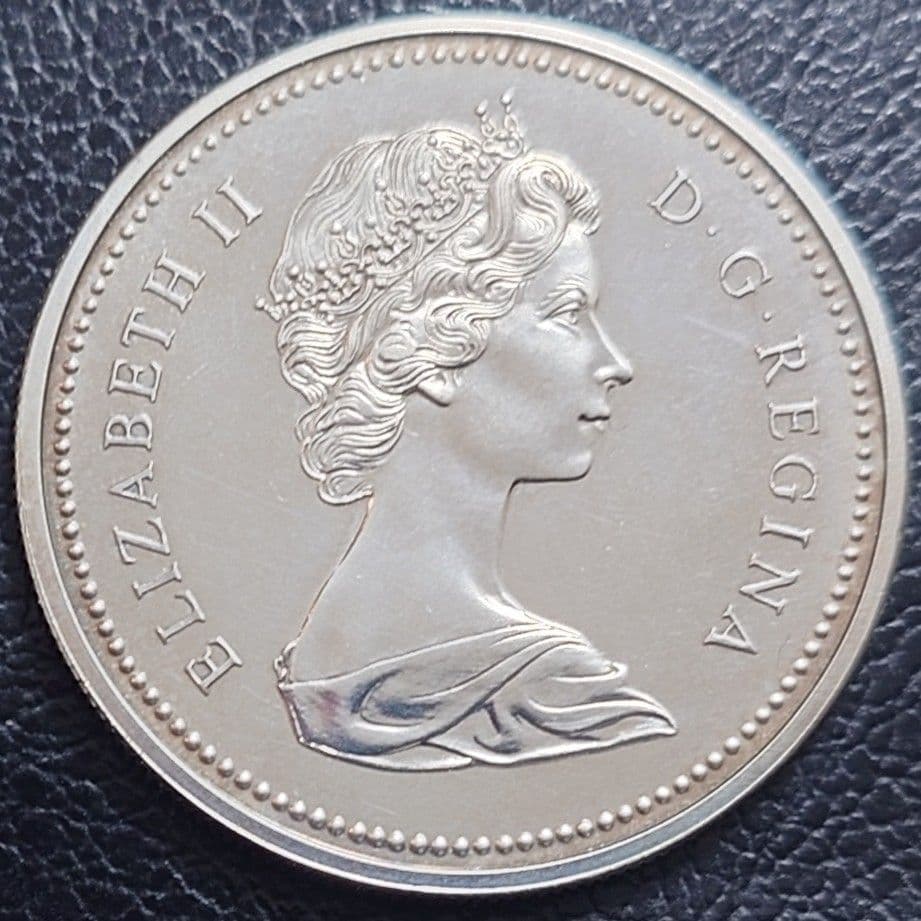 1971年 カナダ銀貨 1ドル ブリティッシュコロンビア州100周年記念銀貨