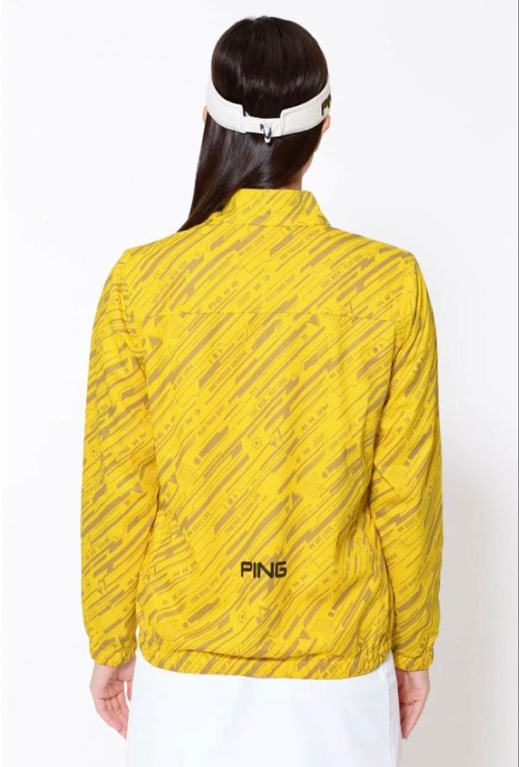 S ☆新品☆ PING 撥水 フルジップブルゾン ゴルフ　レディース　イエロー