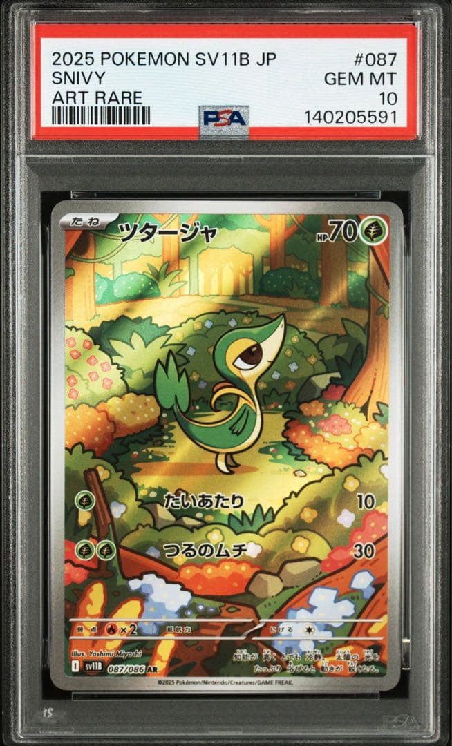 ポケモンカード ツタージャ AR PSA10 2連番