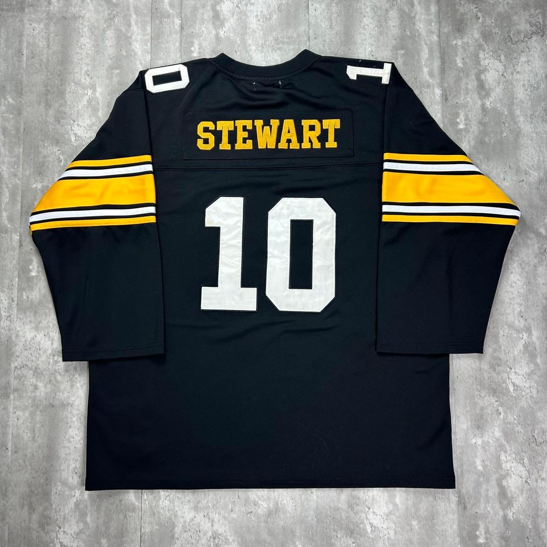 NFL ミッチェルアンドネス 全刺繍 スティーラーズ 長袖ゲームシャツ 6403