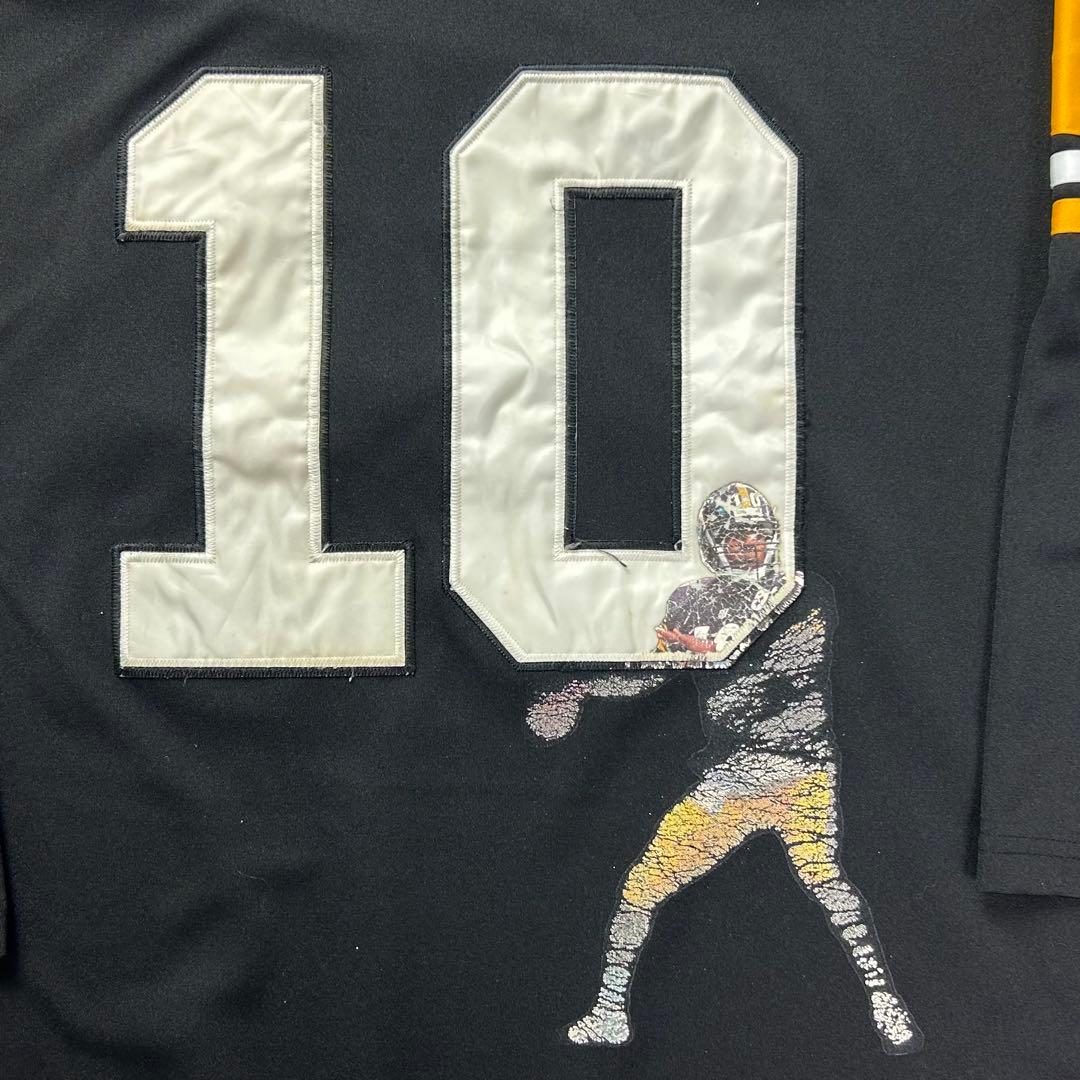 NFL ミッチェルアンドネス 全刺繍 スティーラーズ 長袖ゲームシャツ 6403
