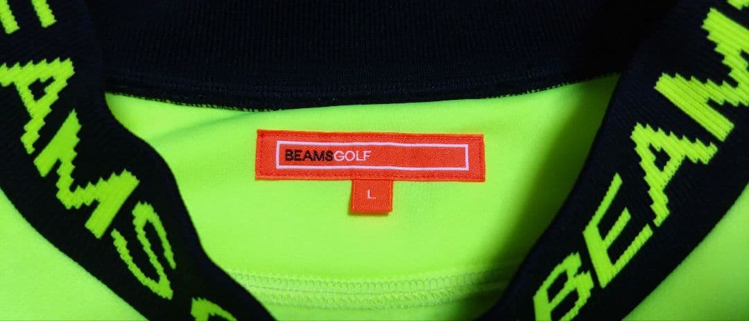 極美品■BEAMS GOLF ビームスゴルフ 襟ロゴ裏フリース プルオーバー■Ｌ