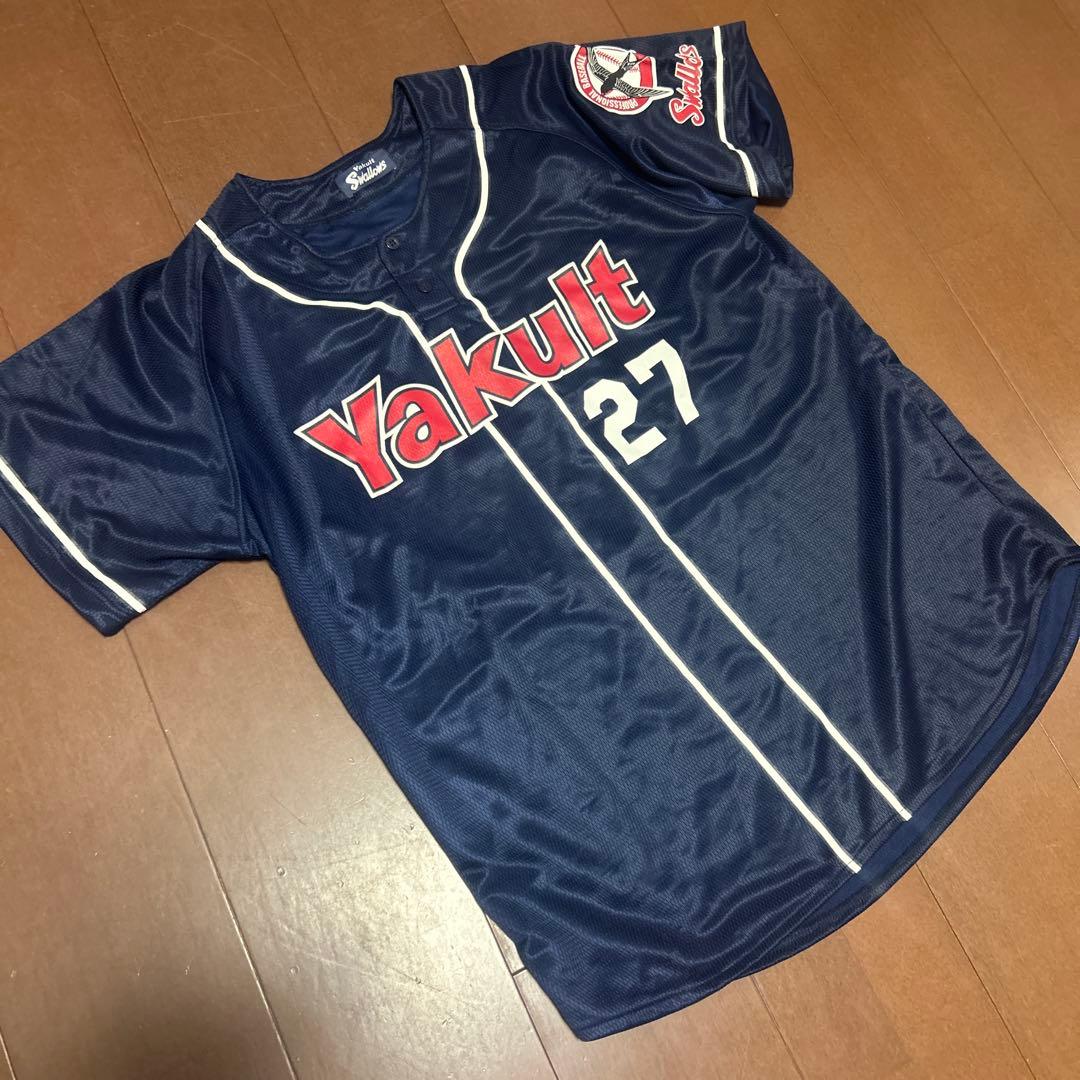 東京ヤクルトスワローズ　古田敦也　ビジターユニフォーム　27番　練習着