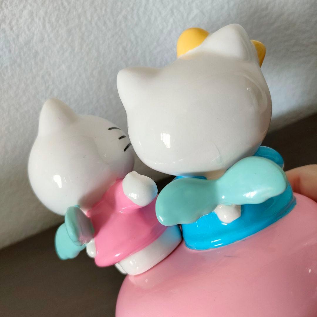 日本限定 ハローキティ オルゴール 陶器製 キティ&ミミィ 星に願いを