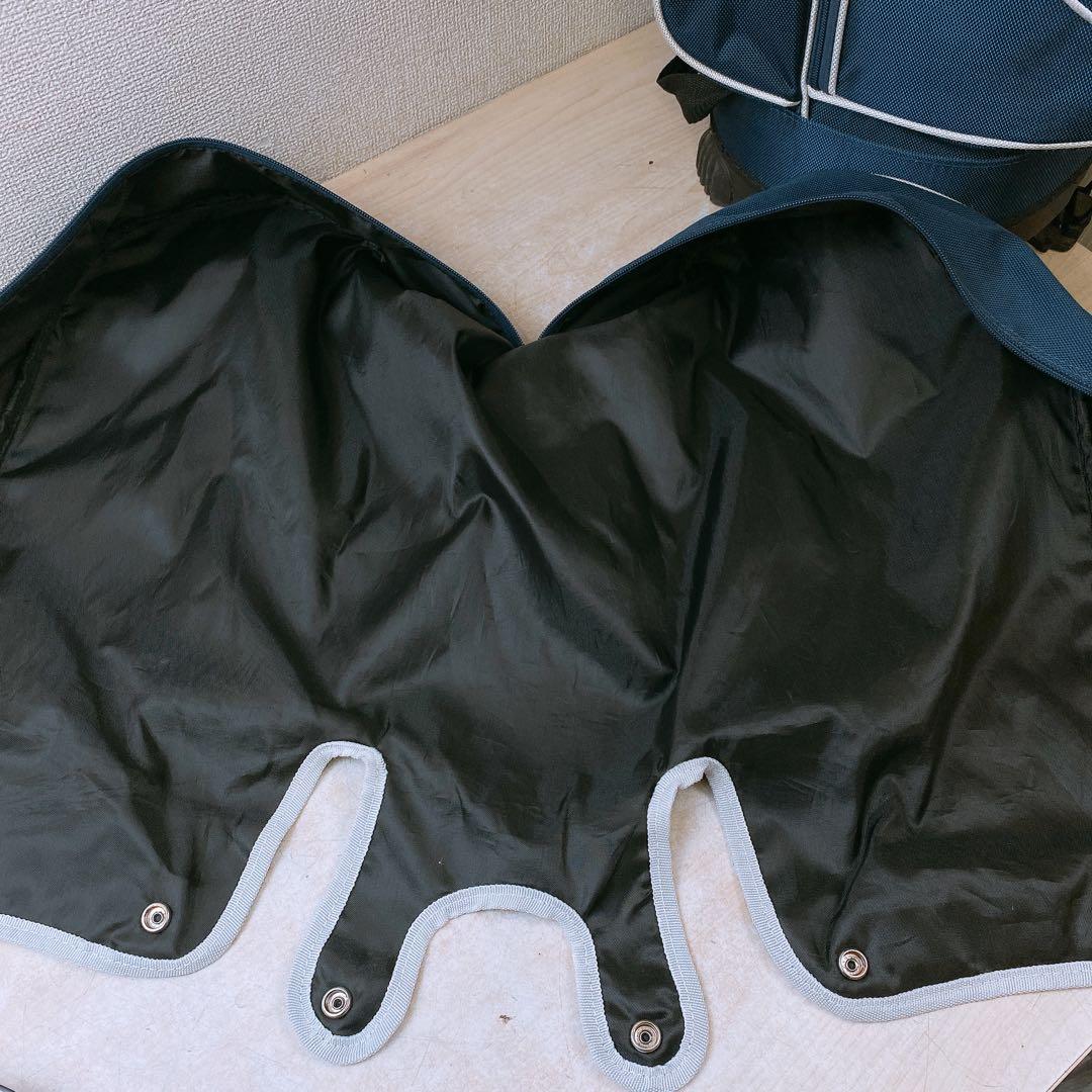 アーノルドパーマー キャディバッグ ゴルフバッグ ロゴ入り ネイビー 中古品