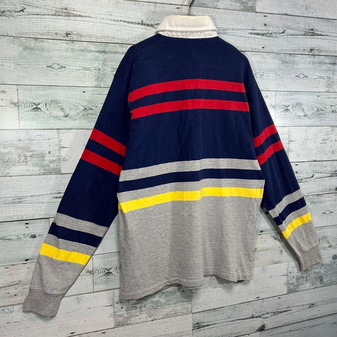 USA製 Woolrich ボーダー ラガーシャツ M ヴィンテージ 80s