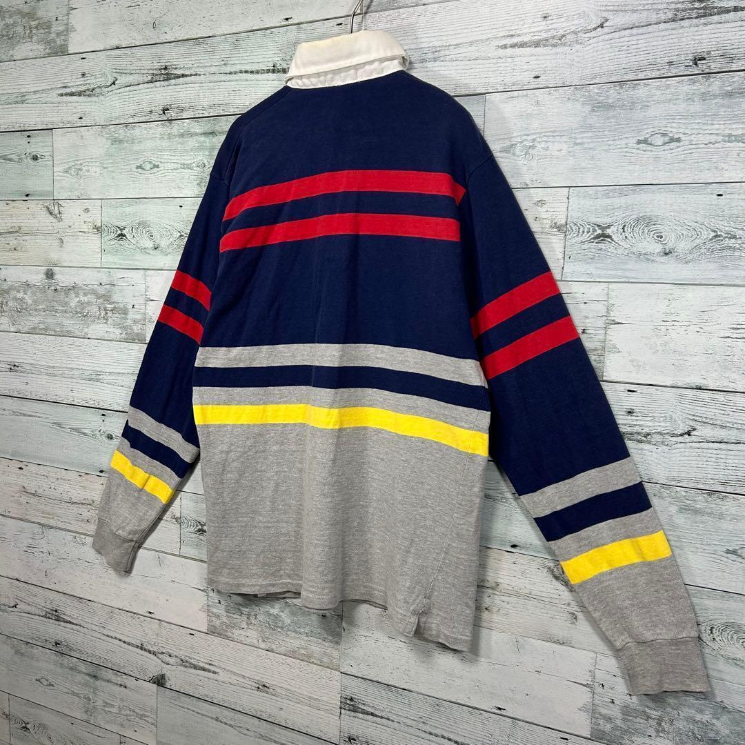 USA製 Woolrich ボーダー ラガーシャツ M ヴィンテージ 80s