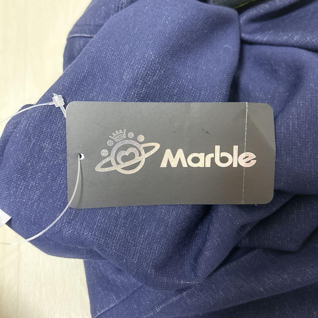 【新品未使用・タグ付き】Marble ネイビー フィットネスパンツ スウェット