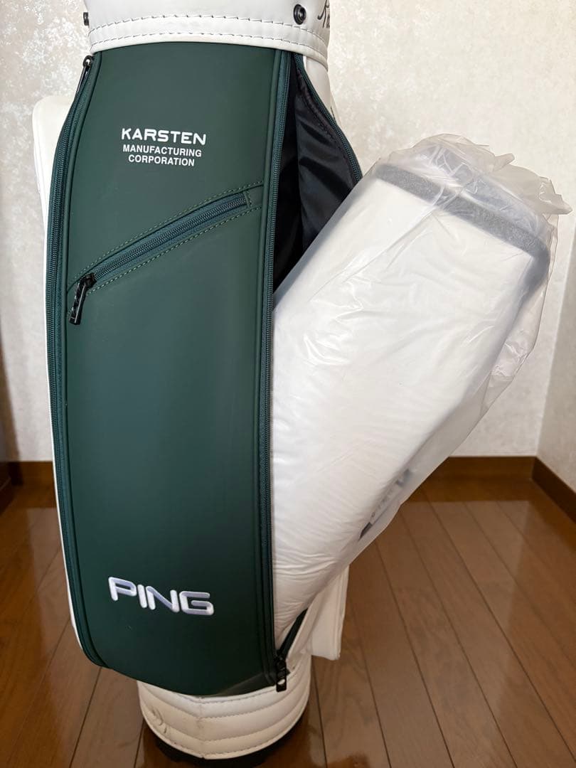 【美品】PING ピン キャディバッグ ホワイト・グリーン