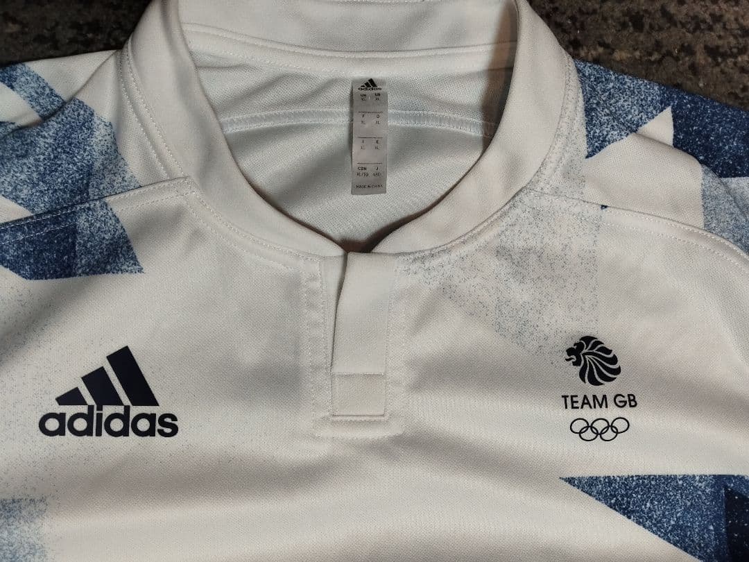 アディダス製 東京五輪 TEAM GB（イギリス代表）ラガーシャツ 海外XL