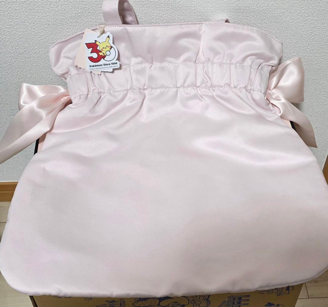 Maison de FLEUR ポケモン ダブルリボントート ポケピース ピンク