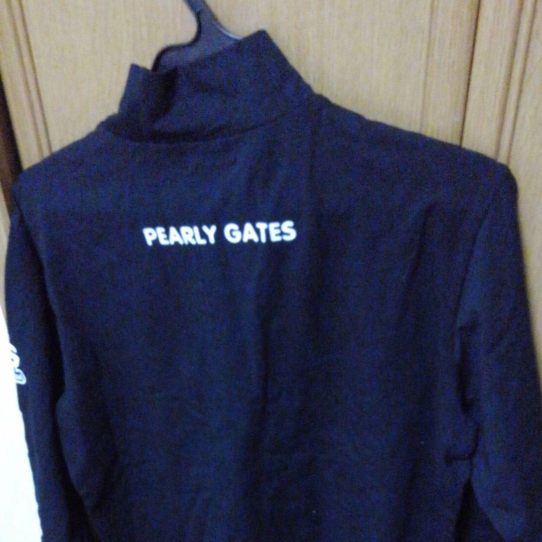 最終価格　新品 PERLYGATES パーリーゲイツ ロゴ入り７分袖Tシャツ 黒