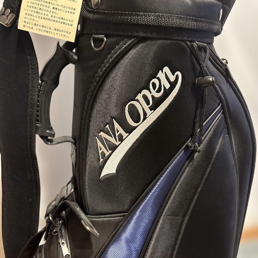 ANA OPEN ゴルフバッグ・キャディバッグ 黒と紺 軽量未使用