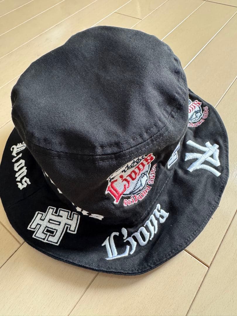 西武ライオンズ　刺繍　バケットハット　NEW ERA×LIONS BUCKET