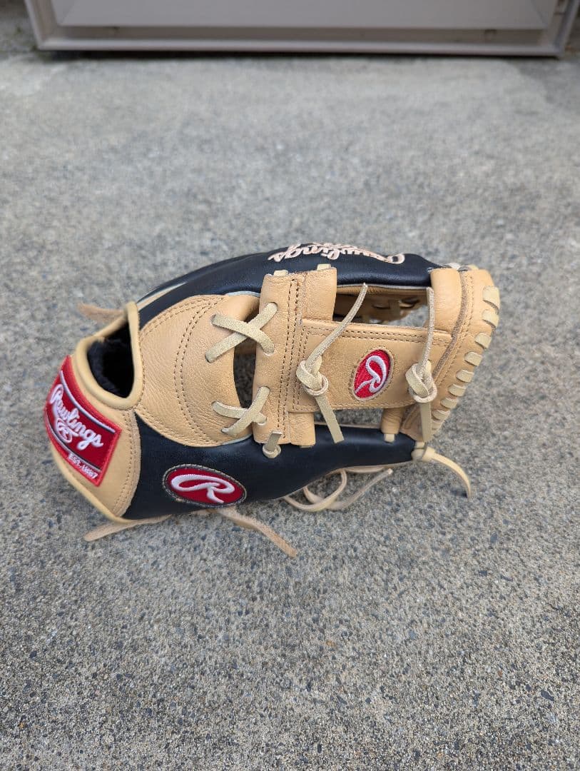 Rawlings 大人用 軟式グローブ 黒/ベージュ