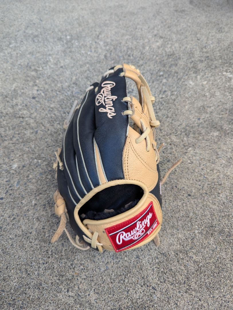 Rawlings 大人用 軟式グローブ 黒/ベージュ