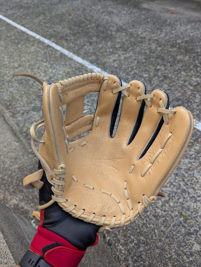 Rawlings 大人用 軟式グローブ 黒/ベージュ