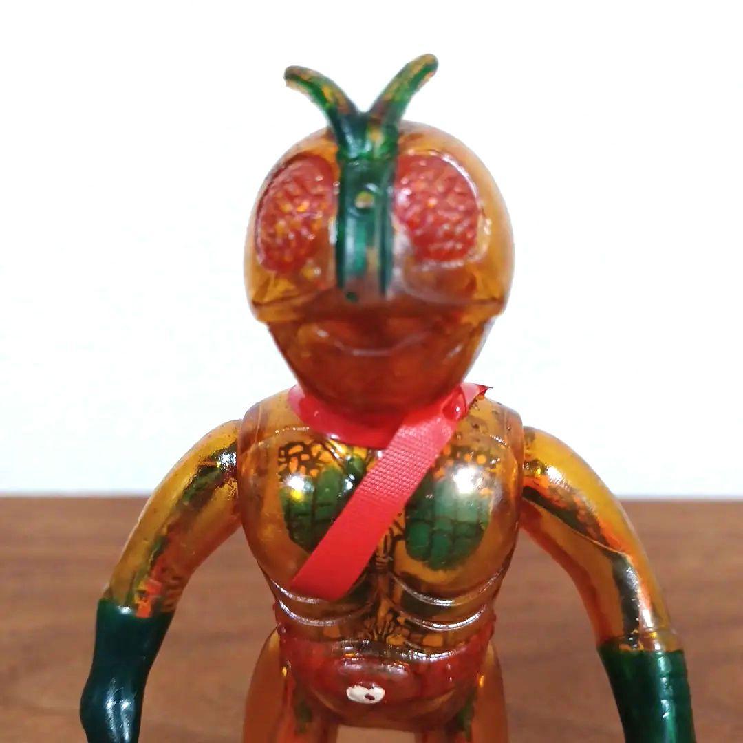 当時物ポピー製スケルトン（モールドあり）「仮面ライダー 」希少ソフビフィギュア