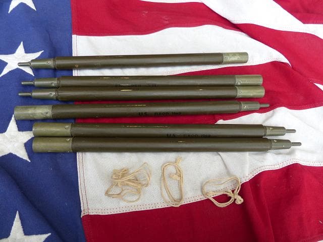 1968” 米軍実物 ナム戦 デッド!　テントポール　6本セット 軍幕 275