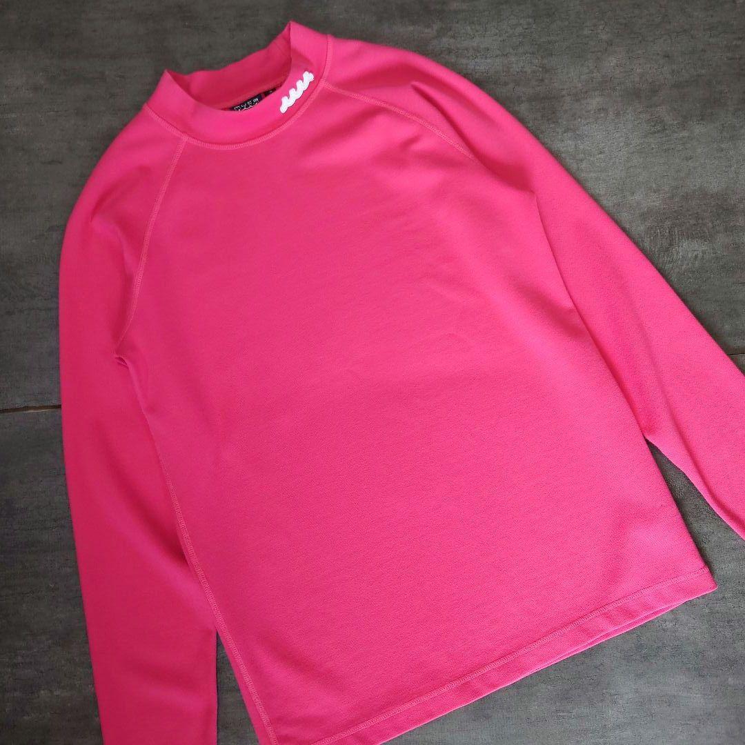 美品 muta MARINE GOLF モックシャツ 両面ロゴ メンズ 長袖