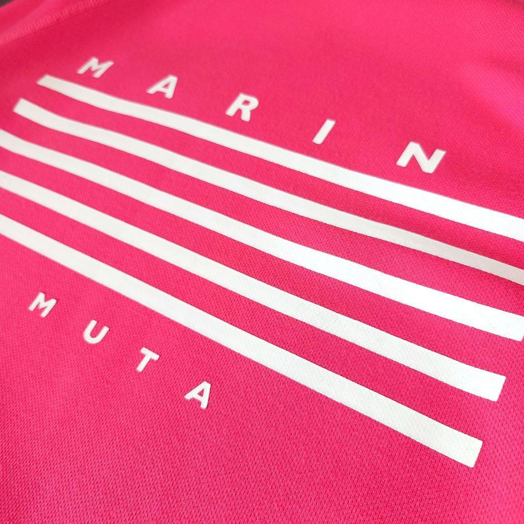 美品 muta MARINE GOLF モックシャツ 両面ロゴ メンズ 長袖