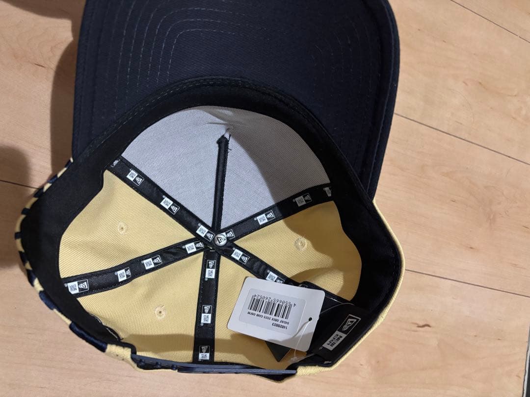 オリックス2025 New Era MVZ25 ベージュネイビーキャップ