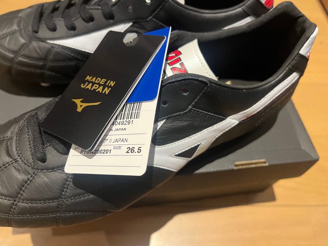 ミズノモレリア2Japanクロスステッチ26.5cm黒　袋付MIZUNOスパイク