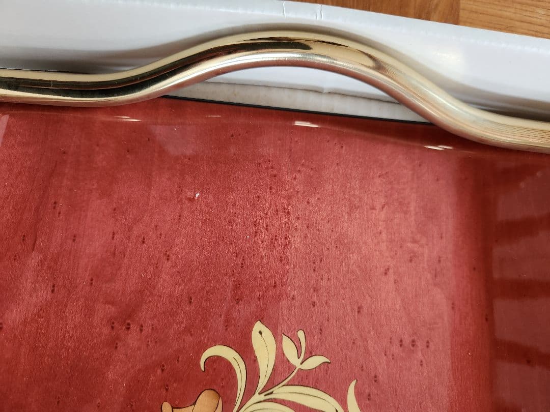 長手盆⭐イタリア製⭐新品未使用⭐おぼん⭐トレー ⭐アウトドア⭐配膳⭐来客用