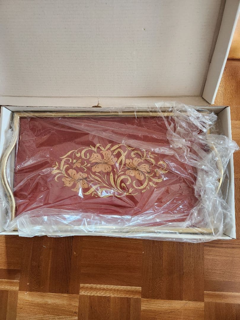 長手盆⭐イタリア製⭐新品未使用⭐おぼん⭐トレー ⭐アウトドア⭐配膳⭐来客用