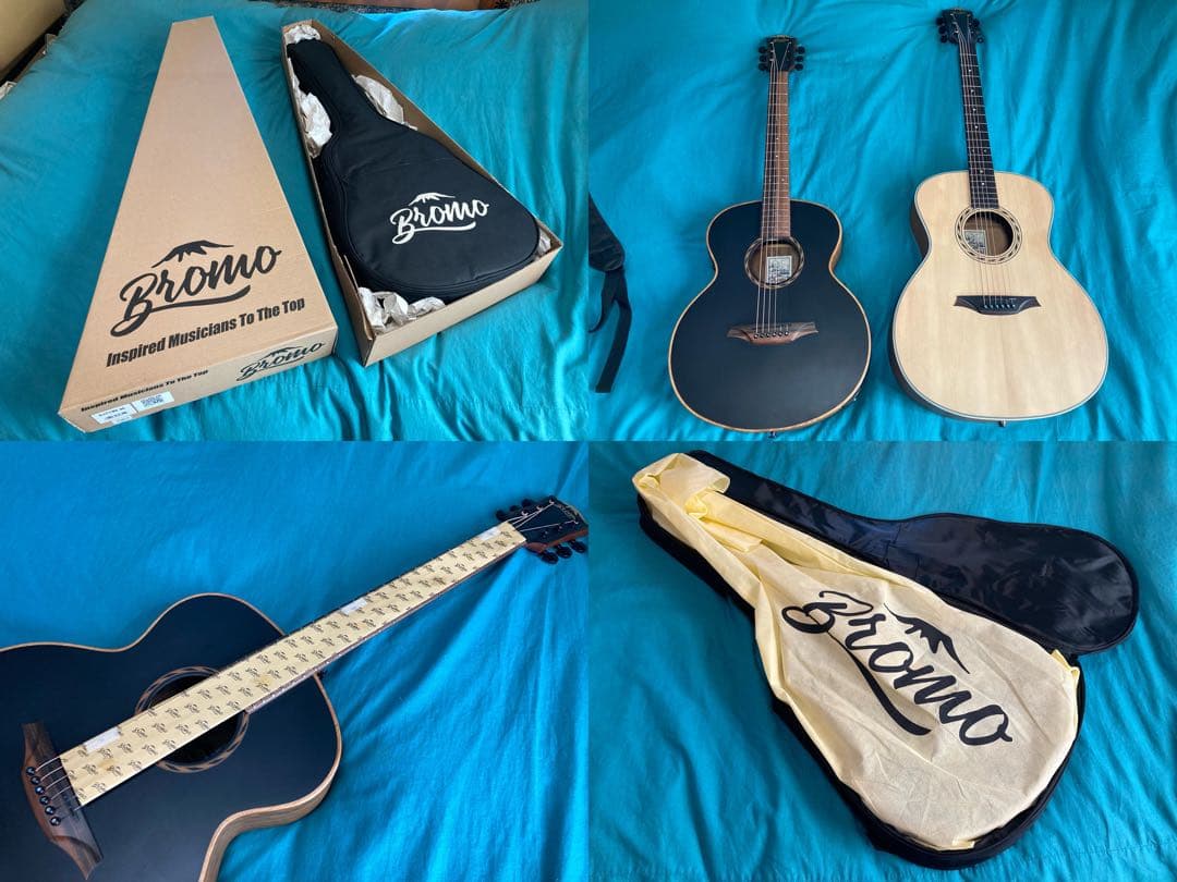 Bromo Guitars BAT8ME bk ブロモエレアコギター