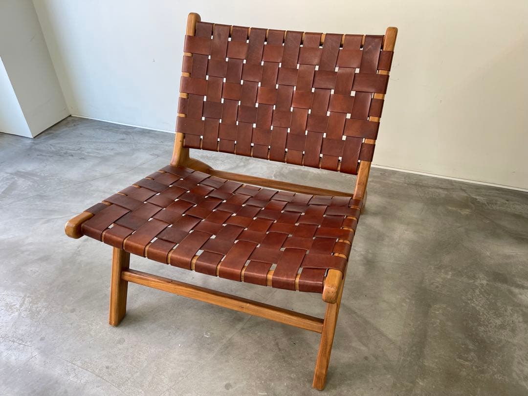 椅子 Olivier De Schrijver Leather Wood Chair