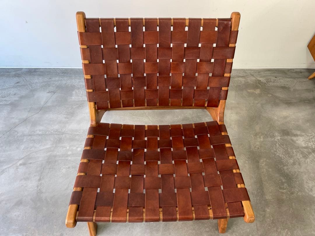 椅子 Olivier De Schrijver Leather Wood Chair