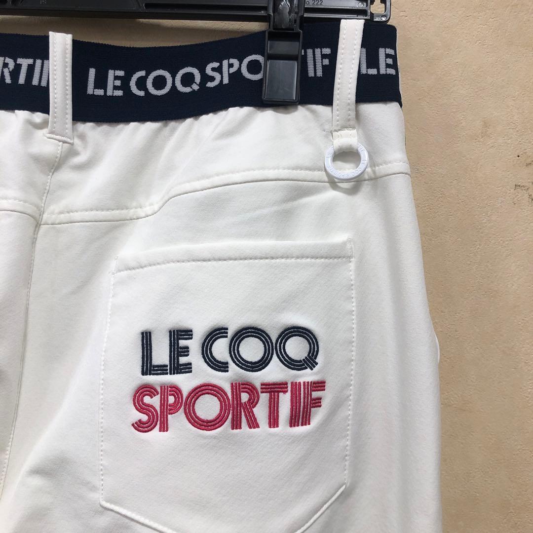 新品　ルコックスポルティフ レディース　裏起毛ストレートロングパンツ Lゴルフ