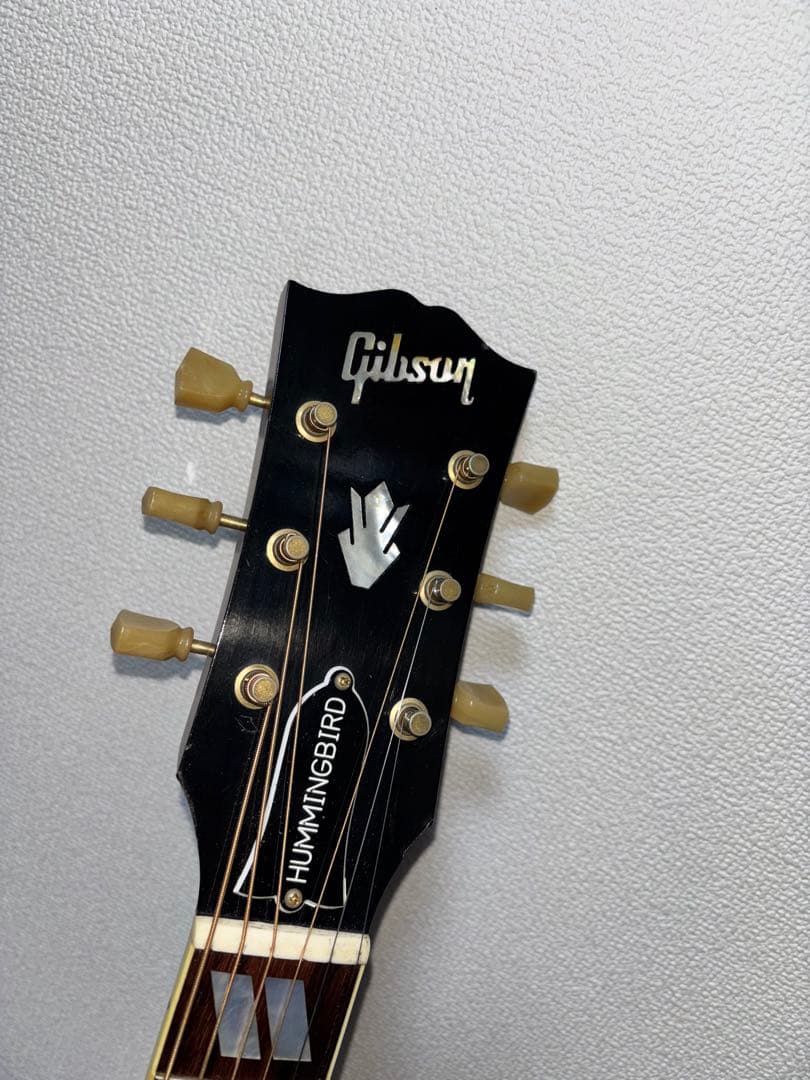 2018 gibson hummingbird vintage サイド割リペア済