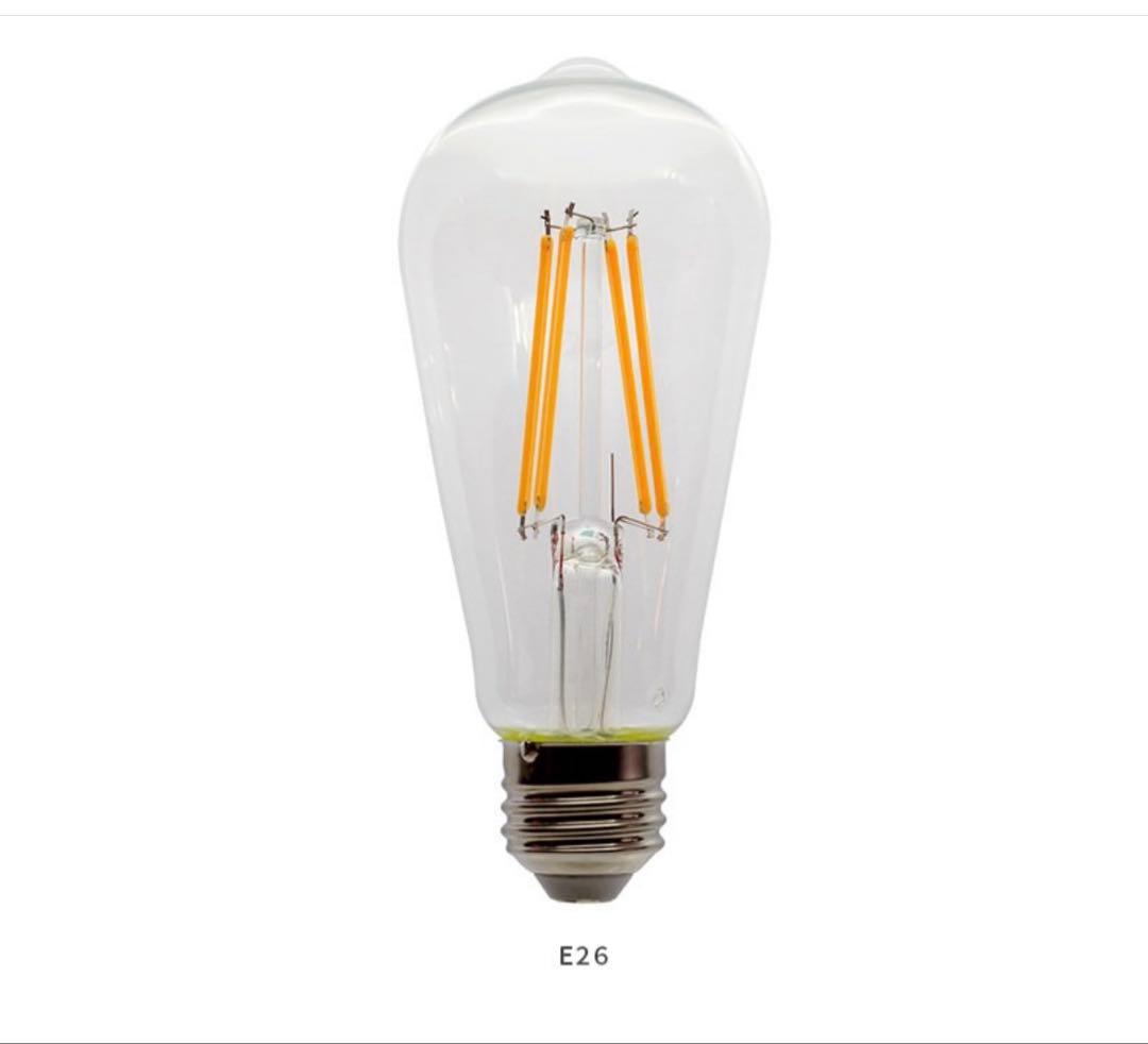 ルゥ 　LED 電球　カフェ風　トリゴ フィラメントタイプ　E26 4個