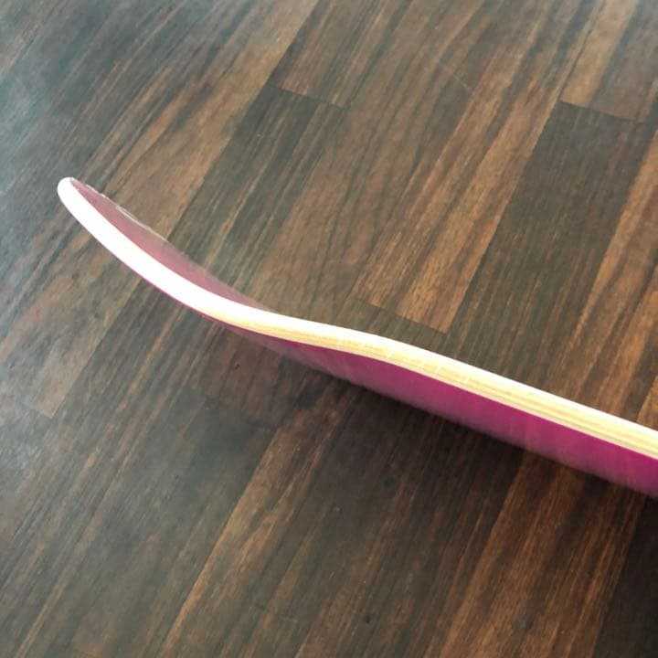 新品クルキッドKrookedスケートボードデッキ8.5インチsk8ピンク