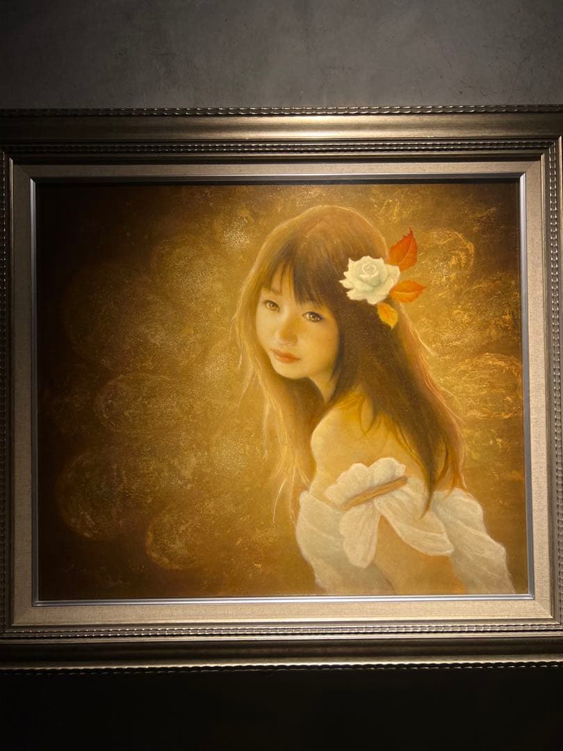 他の方発送×リアリズム　杉山慎一郎　【美人画】　直筆サインあり