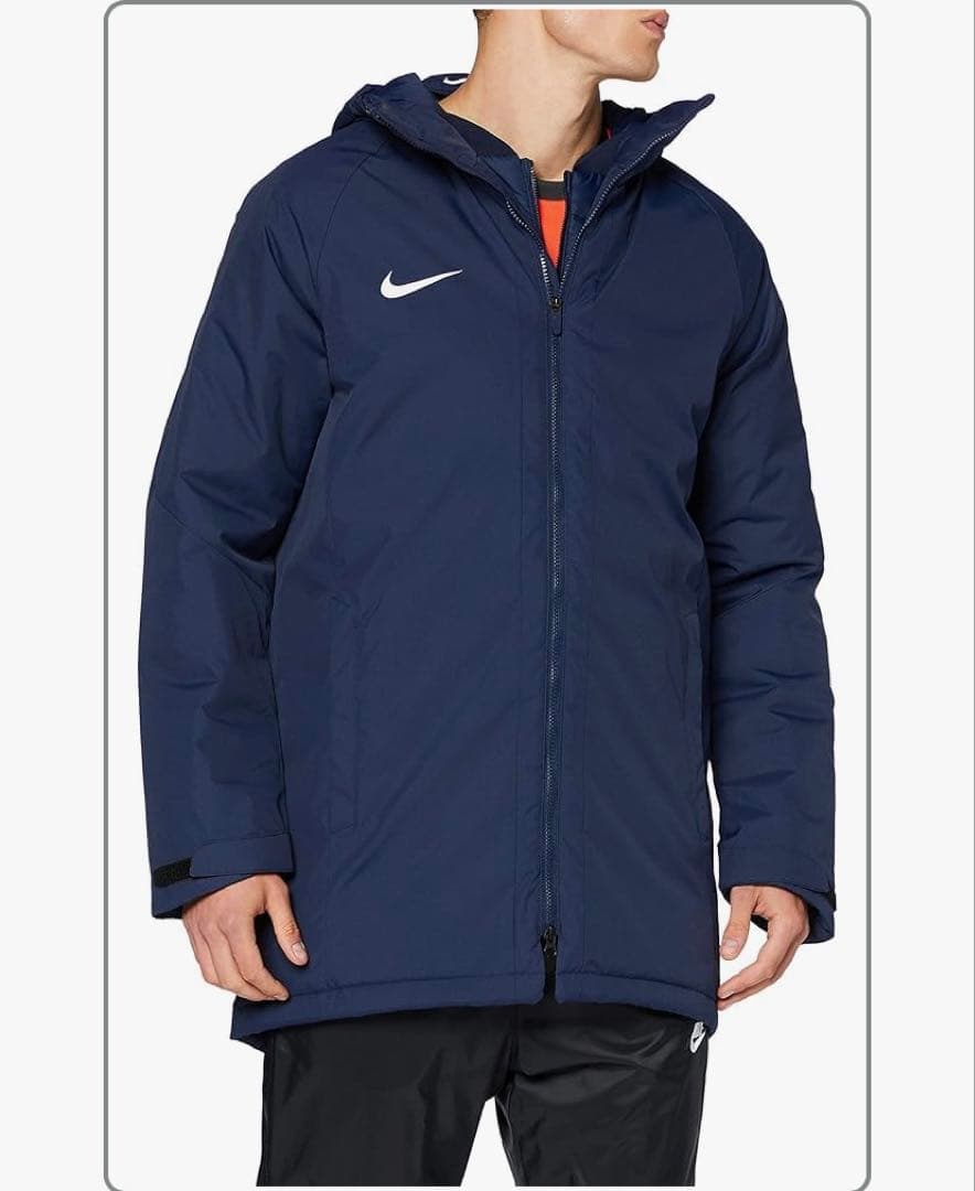NIKE DRI-FIT ハーフコート 中綿ジャケット M 紺