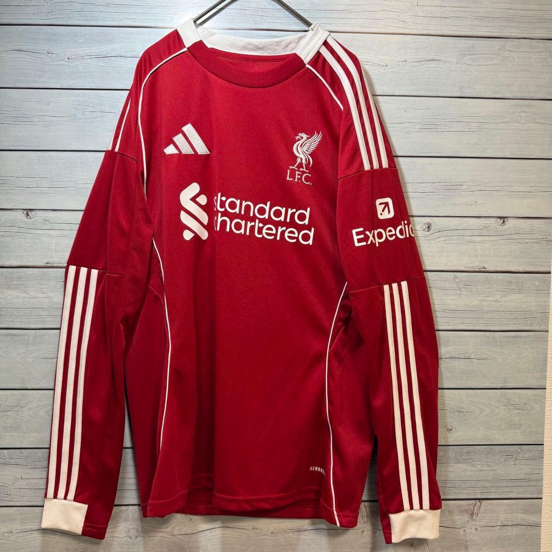 リヴァプール　長袖ユニフォーム adidas 25-26 美品　Lサイズ