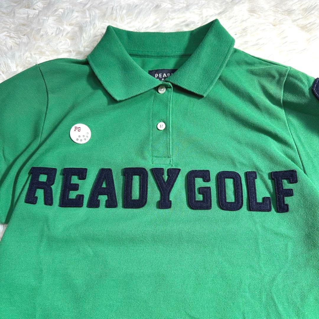 パーリーゲイツ 鹿の子ポロシャツ グリーン READY GOLF 日本製 0