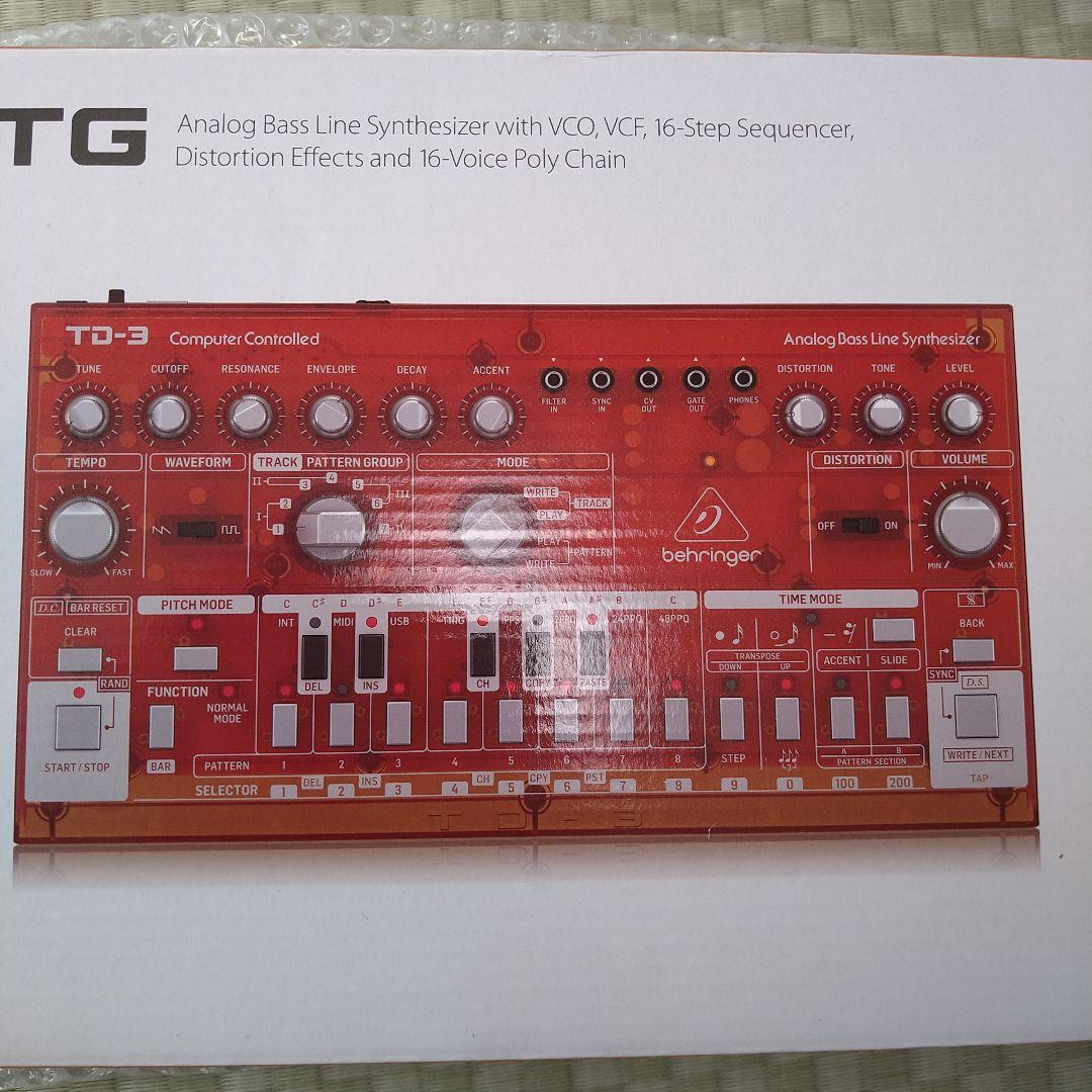 Behringer TD-3-TG アナログベースラインシンセサイザー