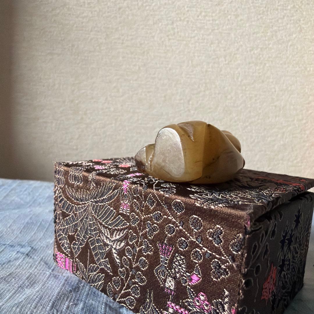 古玉　砡製 人物像 彫刻 古砡　アンティーク　中国